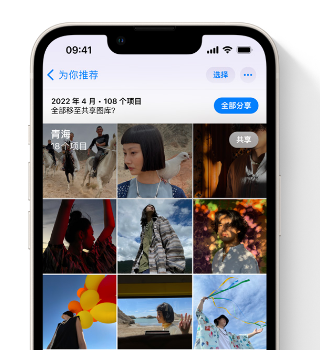 中原苹果维修网点分享在 iPhone 上使用共享图库 