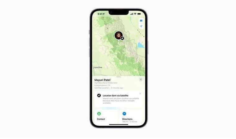 中原苹果14维修分享iPhone14系列中 FindMy功能通过卫星分享位置方法教程 
